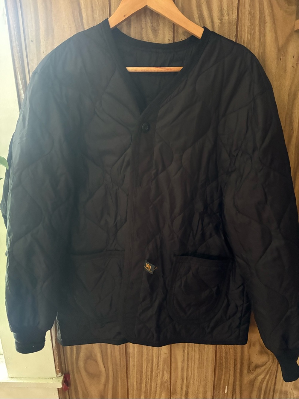 Alpha Industries Black Quilted Field Liner Jacket